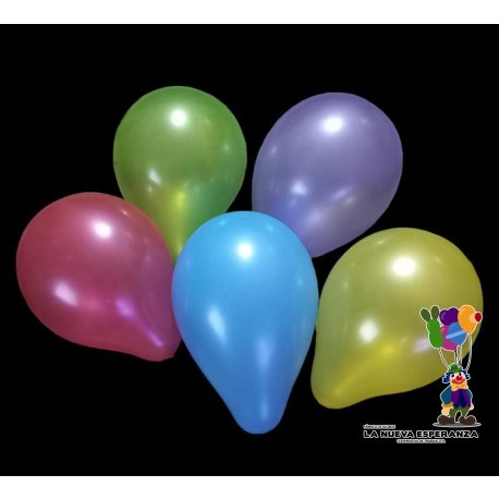 Perlado Liso Celeste x 50 unidades (9 pulgadas)