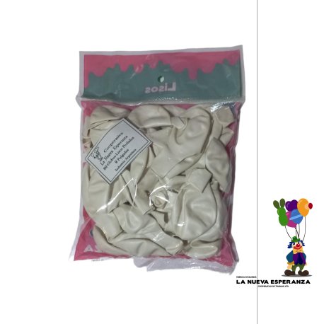 Perlado Liso Celeste x 50 unidades (9 pulgadas)