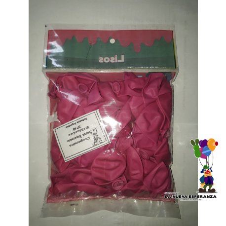 Liso color Rosa Nº60 x 50 unidades (9 Pulgadas)